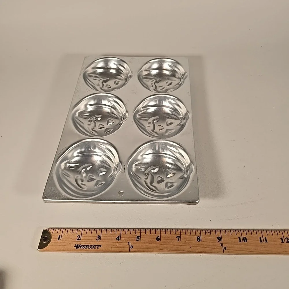 Mini Pumpkins Cake Pan 6‎ Cavity Mold Fall Halloween 1983 Wilton 508-1040